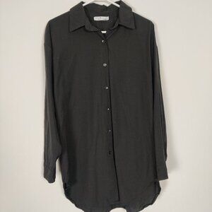 Vav Women's Shirt Size L - XL Black Modest Business Casual Comfy Lightweight